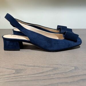 Kate Spade New York Women's Sierra Sling Back Navy Pumps Size 8